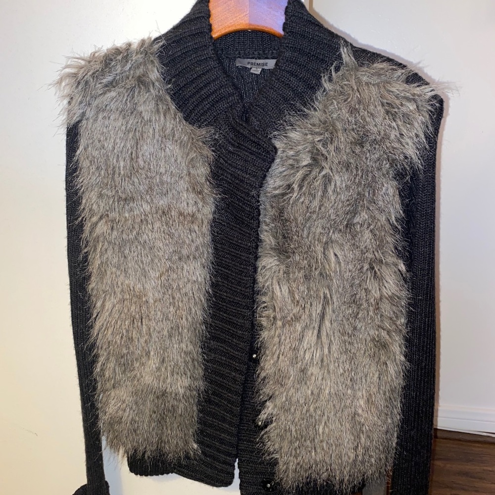 Jacket/Sweater- Faux Fur